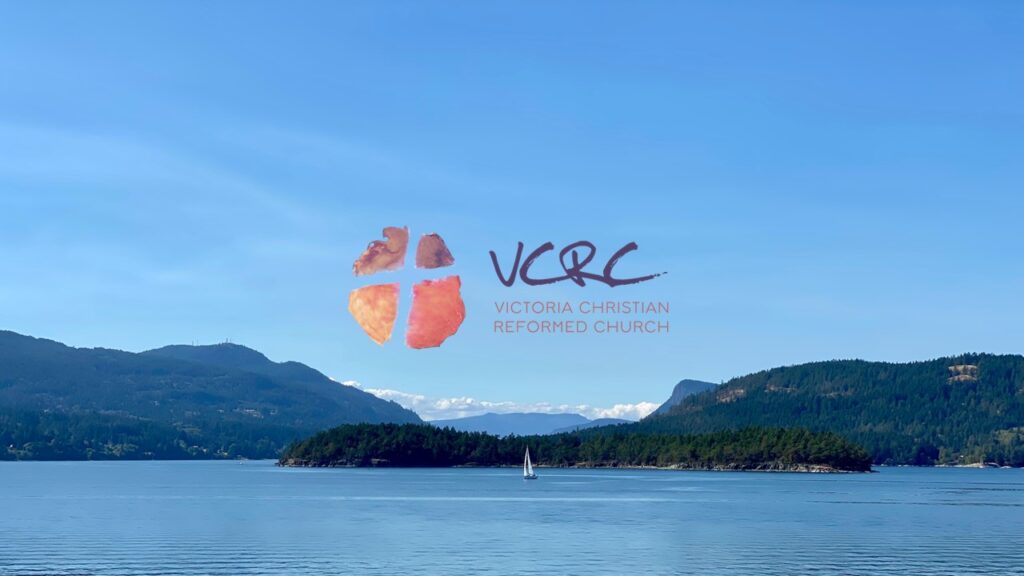 VCRC Logo superimposed on image of sailboat in the Gulf Islands on a sunny day.
